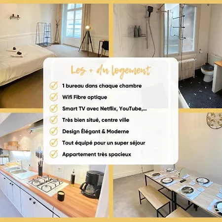 Privilege - 4 - Coeur D'angers, Spacieux Et Elegant Апартаменты